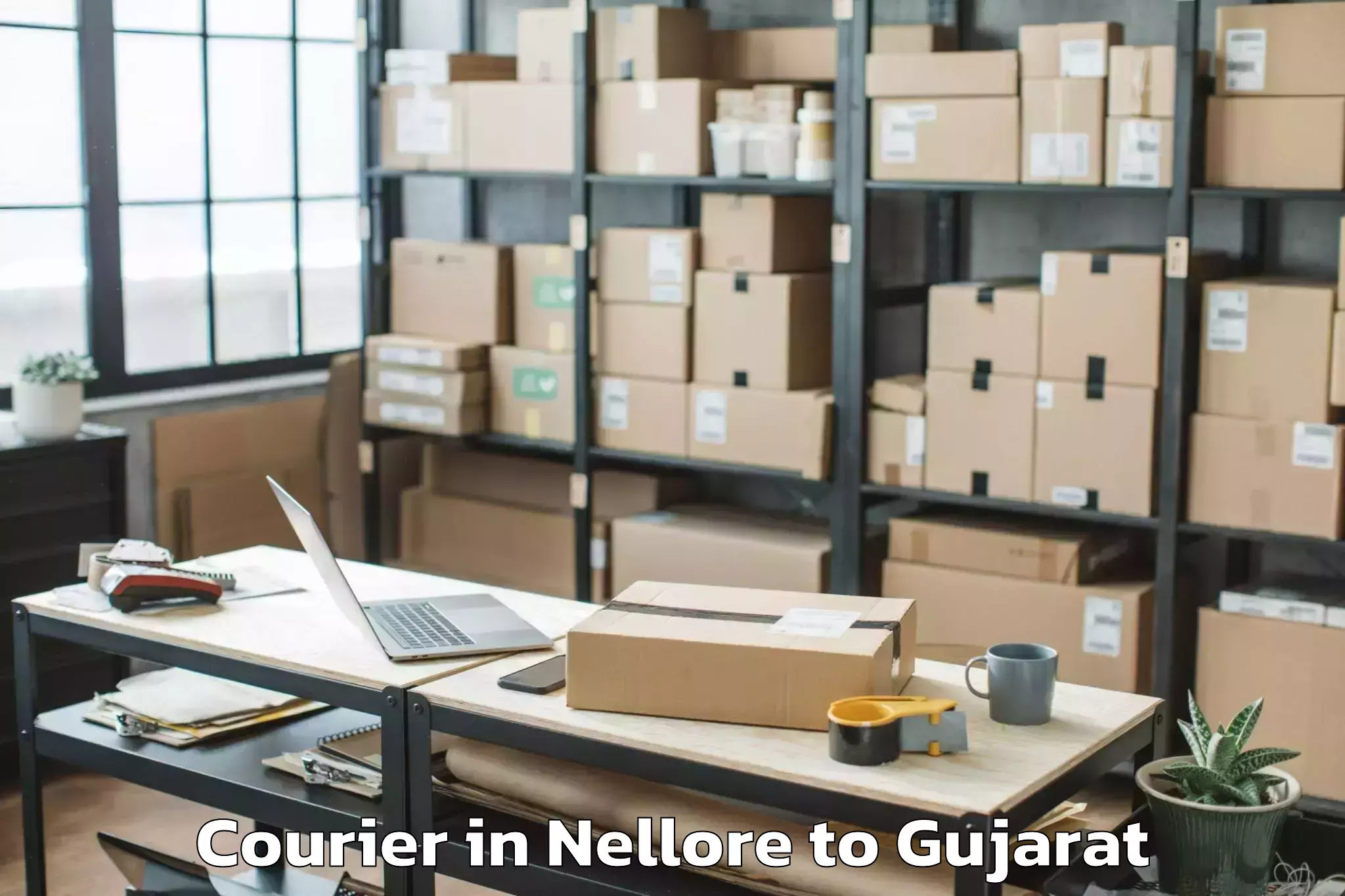 Reliable Nellore to Ganpat University Mehsana Courier